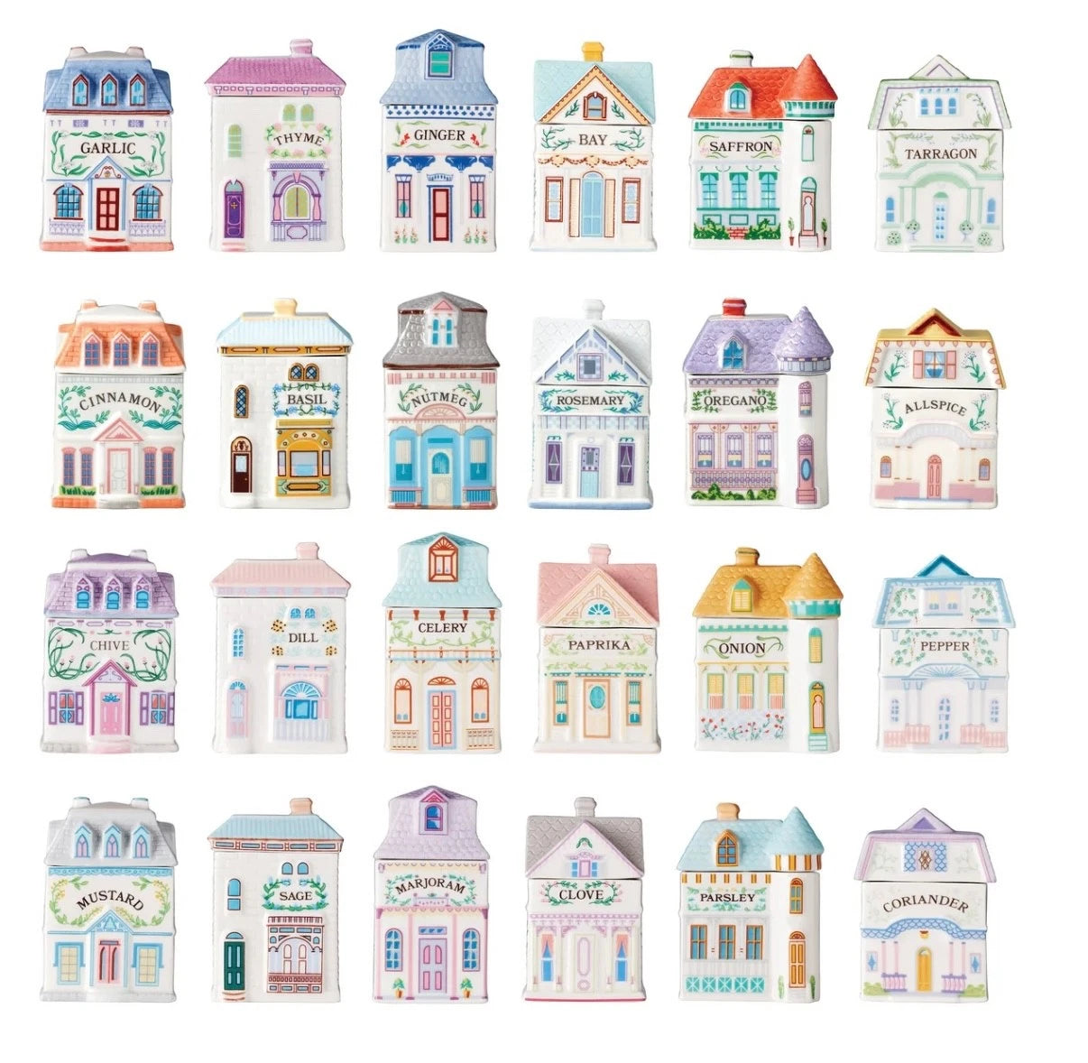 2024 Lenox Spice Village – Complete 24-Jar Collection NEW FREE SHIPPING